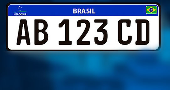 Mais uma vez, placas do Mercosul são adiadas no Brasil