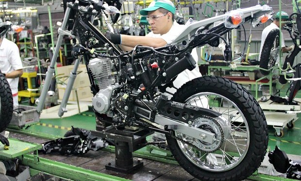 Produção de motos no Brasil recua 18,6% em agosto