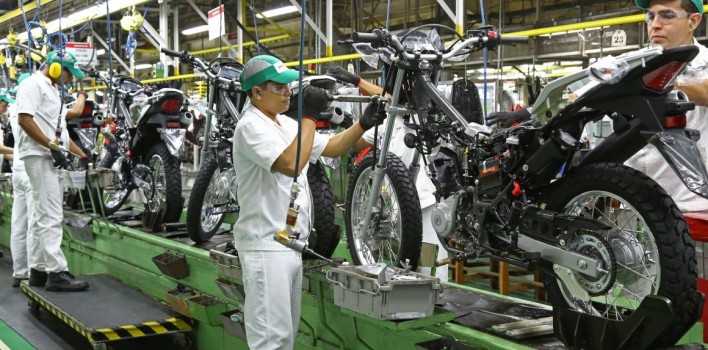 Mercado de motos cai 9% no semestre