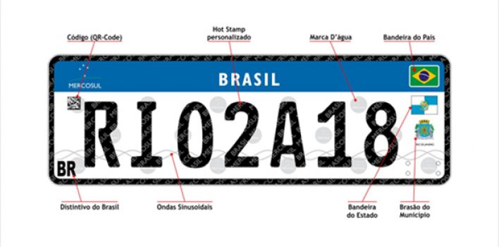 Placas do Mercosul perderão símbolos de município e estado, decide Ministério das Cidades