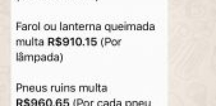 Mais um boato sobre reajuste no valor das multas se espalha nas redes sociais