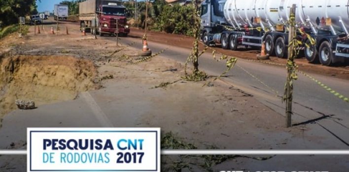 Pesquisa CNT indica piora da qualidade das rodovias