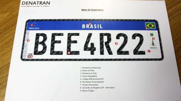 Placa do Mercosul é adiada e não será obrigatória em veículos já emplacados