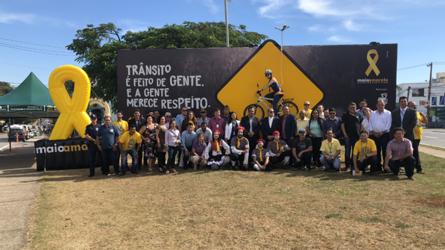 SOROCABA (SP) ABRE OFICIALMENTE PROGRAMAÇÃO DO MAIO AMARELO COM PAINEL VIVO