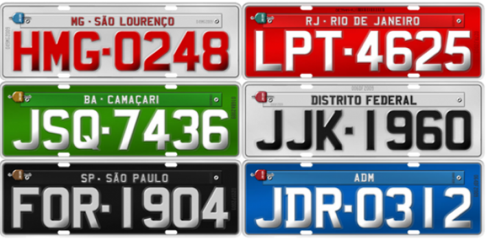 Veja como as placas de identificação de veículos evoluíram no Brasil