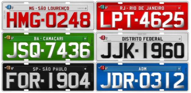 Veja como as placas de identificação de veículos evoluíram no Brasil