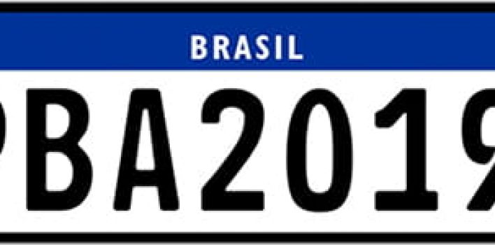 Mais um estado implanta o novo modelo de placas no padrão Mercosul