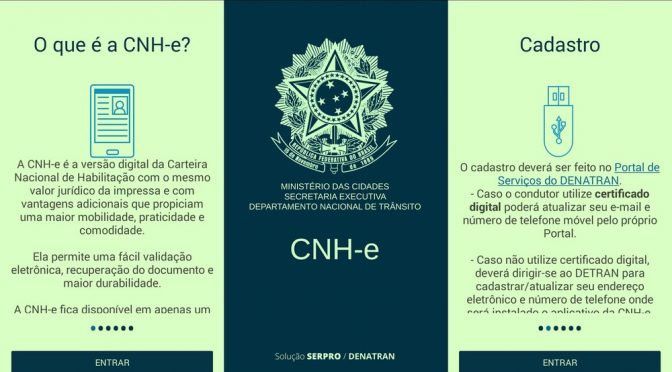 Estreia do app da CNH digital é adiada para a 1ª quinzena de outubro